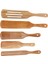 Ahşap Spurtles Seti (5pcs) - Tik Ahşap Mutfak Aletleri Seti - Isıya Dayanıklı Çubuk Olmayan Ahşap Tencere Karıştırma ve Karıştırma Için (Yurt Dışından) 1