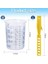 20 Oz (600 Ml) Plastik Ölçüm Kabı, 48 Bardak ve 50 Yaprak Filtre Kağıdı, 1 Boya Karıştırma Çubuğu, Boya Karıştırma, Reçine Için (Yurt Dışından) 3