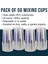 20 Oz (600ML) Tek Kullanımlık Esnek Açık Dereceli Plastik Karıştırma Bardağı - 50 Bardak - Boya, Reçine, Epoksi, Sanat Için Kullanın (Yurt Dışından) 5