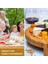 Piknik ve Partiler Için Uygun Yuvarlak Ahşap Tahtalarla Donatılmış Bambu Peynir Tahtası Seti (Yurt Dışından) 4