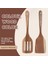 Musowood Tik Maddi Ahşap Spatula Özel Pişirme Spatula Yapışmaz Tava Kızartma Spatula Yuvalı Spatula Mutfak Spatula (Yurt Dışından) 4