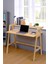 Bambu Masif Çalışma Masası 1 Raflı Kitaplıklı Ofis Bilgisayar Masası DB-0030 1