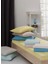 Lanotte Ranforce Çift Kişilik Fitted+Yastık Mavi 180x200 1