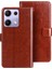 Xiaomi Redmi Note 14S 4g Stand Kılıf Crazy Horse Doku Deri Telefon Kılıfı (Yurt Dışından) 1