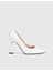 Lorel Hakiki Deri Beyaz Kadın Topuklu Ayakkabı 3