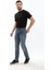 Erkek Koyu Mavi Regular Fit Jean Pantolon 5