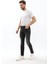 Erkek Slim Fit Yırtık Detay Antrasit Jean Pantolon 5
