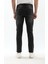 Erkek Slim Fit Yırtık Detay Antrasit Jean Pantolon 9