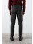 Erkek Likralı Straight Fit Jean Pantolon Siyah 8