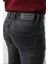 Erkek Likralı Straight Fit Jean Pantolon Siyah 9