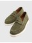 Crowle Süet Deri Yeşil Erkek Loafer Ayakkabı 5