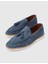 Caistor Hakiki Süet Mavi Erkek Loafer 2