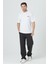 %100 Pamuk Erkek Relax Fit Rahat Kalıp Bisiklet Yaka Basic Düz Kısa Kollu Baskılı Tişört TNT-012 2