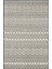 Ares Antrasit Krem Halı Yıkanabilir Kaymaz Taban Şönil Kilim Dokuma Pamuk Taban Kilim NV12 50 x 80 cm 2