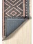 Ares Antrasit Pembe Halı Yıkanabilir Kaymaz Taban Şönil Kilim Dokuma Pamuk Taban Kilim NV13 50 x 80 cm 3