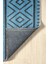 Ares Antrasit Mavi Halı Yıkanabilir Kaymaz Taban Şönil Kilim Dokuma Pamuk Taban Kilim NV15 50 x 80 cm 3