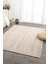 Ares Kemik Bej Halı Yıkanabilir Kaymaz Taban Şönil Kilim Dokuma Pamuk Taban Kilim NV17 80 x 300 cm 1