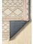 Ares Kemik Bej Halı Yıkanabilir Kaymaz Taban Şönil Kilim Dokuma Pamuk Taban Kilim NV17 80 x 300 cm 3