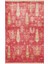 Nepal Zr 08 Bambu Viskon Kırmızı Sonbahar Uşak Desenli Halı 1