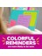 S Per Sticky Notes, 4 x 4, Rio De Janeiro Collection, Lined, 6 Pads/pack Mavi, Turuncu, Pembe, Sar 90 Yaprak Pouch Kendinden Yap Kanl 3