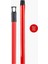 Kırmızı Metal Vidalı Fırça Faraş Süpürge Çeksil Sap 120 Cm, 5'li Set 6