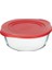 Borcam Yuvarlak Tencere Plastik Kırmızı Kapaklı, 2100 cc 2