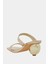 The Maritime Çift Bantlı Kadın Altın Topuklu Terlik 5