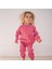 Kontrast Pembe Sweatshirt Pantolon Set 5