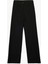 Düğmeli Cepli Straight Fit Düz Bol Paça Kumaş Pantolon 1