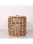 Mylamp Edis Doğal Abaka 33X33 cm Kapaklı Çamaşır ve Dekorasyon Sepeti 1