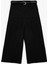 Kemerli Aplike Cepli Culotte Fit Kısa Geniş Paça Kumaş Pantolon 1