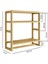 Bambu Mini 8 Form Organizer Mutfak ve Banyo Düzenleyici Askılı Duvar Rafı Havluluk DB-0028 7