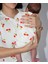 Anne Bebek Pijama Takımı Kombin Kiraz Desen Kısakol Şort (Tek Tek Satılmaktadır) 2