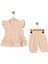 Müslin Şortlu Ikili Takım Somon 1