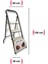 Portatif Çekçekli Merdiven - Tekerlekli - Ikisi Bir Arada - 3 Basamaklı 2