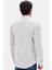 Ds Damat Slim Fit Gri Çizgili %100 Pamuk Yazlık Keten Gömlek 0HC02ORT06265 6