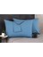 Mavi Yastık Kılıfı Pamuk Kumaş Kapaklı (2 Adet) 50 x 70 cm 8