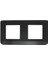 079044L Çerçeve 2x2 Yatay Siyah 1