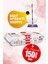 Mop Temizlik Havlusu Mop Aparatı Hediyeli 50X3 Beyaz Sabun 1