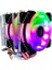 GAB-RCF251 2 Rgb Fanlı Kule Tipi Cpu Fanı 2X12 1