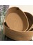 3'lü Oval Hasır Sepet 18*28CM Gold-Kahve 3