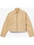 Strafford Yıkanmış Kanvas Kadın Bej Ceket.- 4