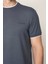 Antrasit Regular Fit Bisiklet Yaka Erkek T-Shirt E1015 3