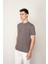 Kül Regular Fit Bisiklet Yaka Erkek T-Shirt E1015 2