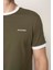 Haki Regular Fit Bisiklet Yaka Erkek T-Shirt E1024 3