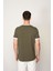 Haki Regular Fit Bisiklet Yaka Erkek T-Shirt E1024 5