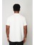 Beyaz Regular Fit Dik Yaka Erkek T-Shirt E1013 5