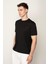 Siyah Regular Fit Bisiklet Yaka Erkek T-Shirt E1023 2