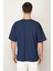Indigo Oversıze Bisiklet Yaka Erkek T-Shirt E1025 3