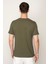 Haki Regular Fit Bisiklet Yaka Erkek T-Shirt E1026 4